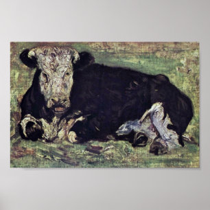 Lying Cow By Vincent Van Gogh Poster