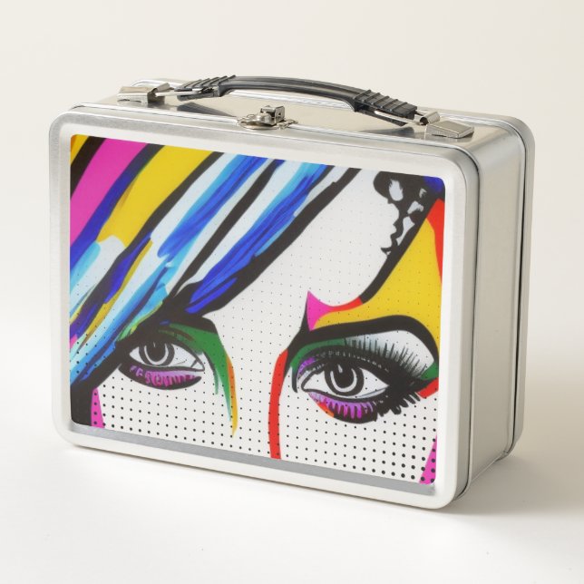 Lying Eyes Metal Lunch Box (Front)