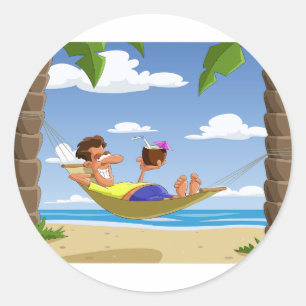 Lying On A Hammock Stickers