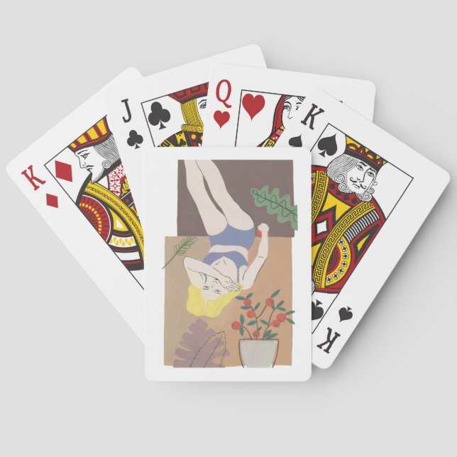 Lying Woman Playing Cards (Back)