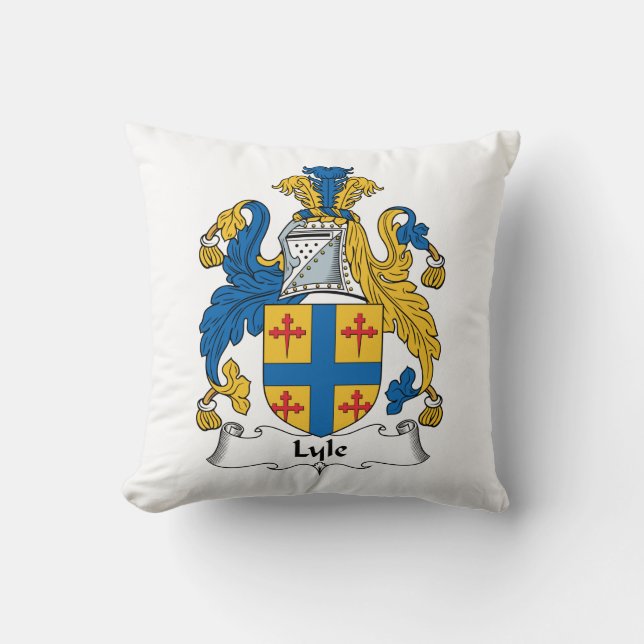 Lyle Family Crest Cushion (Front)