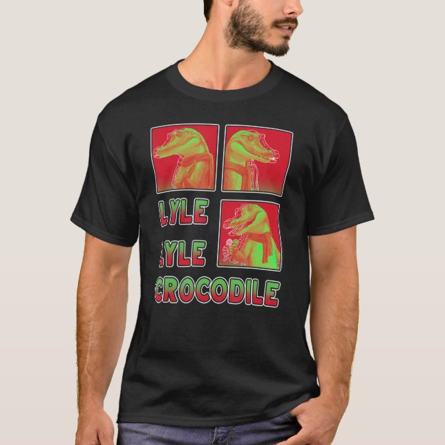 Lyle Lyle Crocodile Two tone Images T-Shirt (Front)