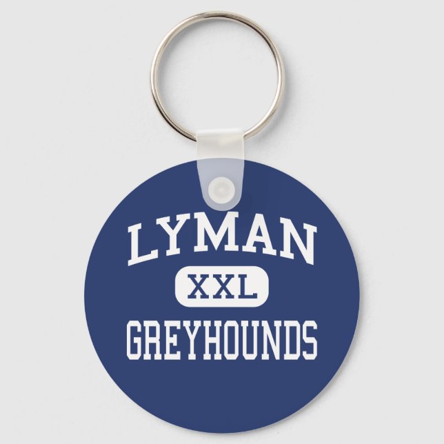 Lyman - Greyhounds - High - Longwood Florida Key Ring (Front)