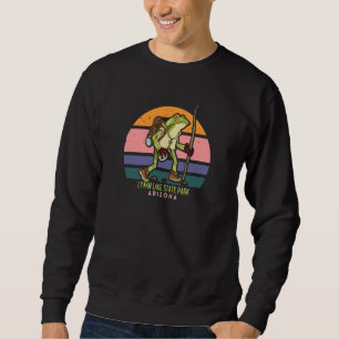 Lyman Lake State Park Arizona Hiking Frog Walking Sweatshirt