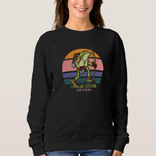 Lyman Lake State Park Arizona Hiking Frog Walking Sweatshirt