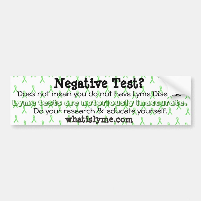 Lyme Awareness Bumper Sticker (Front)