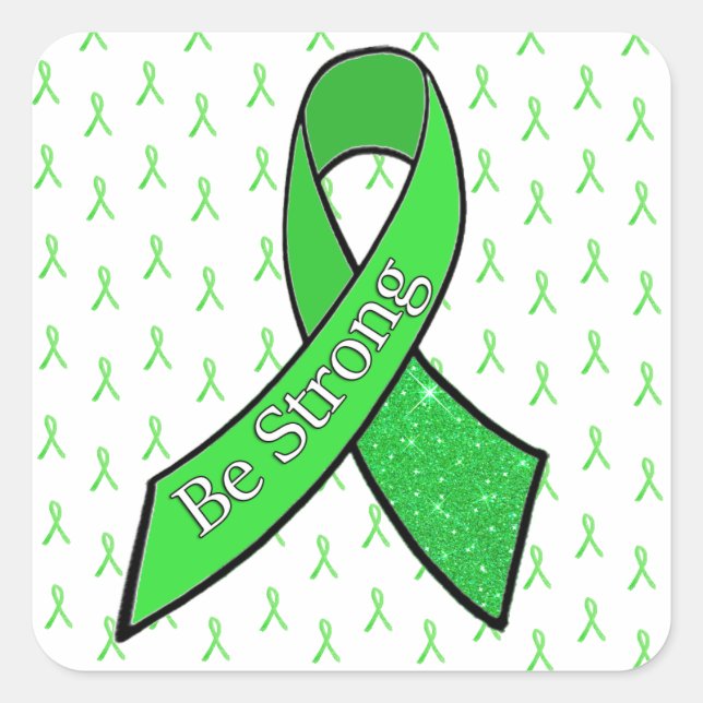Lyme Disease Awareness, Be Strong" Sticker (Front)