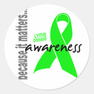 Lyme Disease Awareness Classic Round Sticker