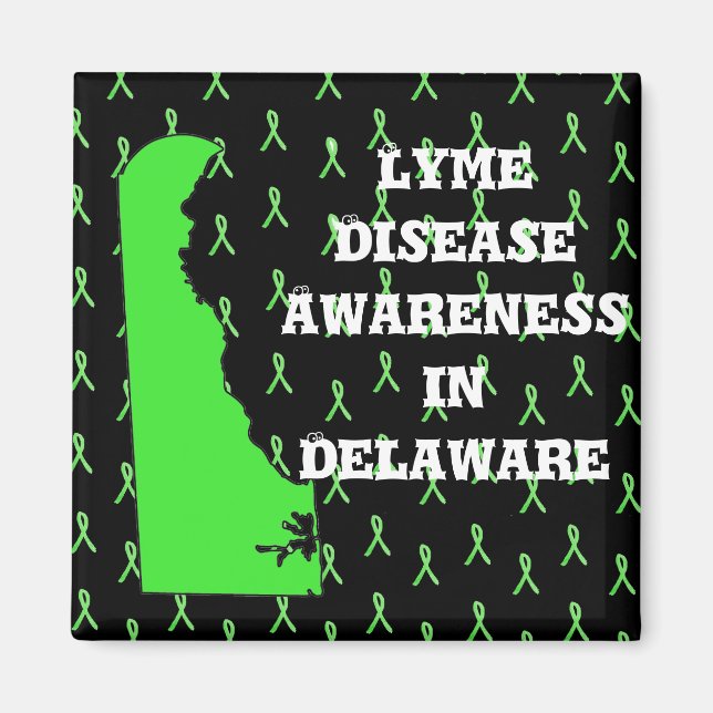 Lyme Disease Awareness in Delaware Magnet (Front)
