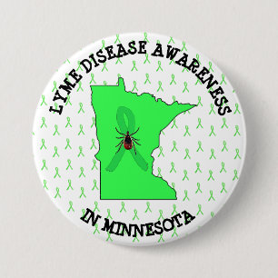 Lyme Disease Awareness in Minnesota Button