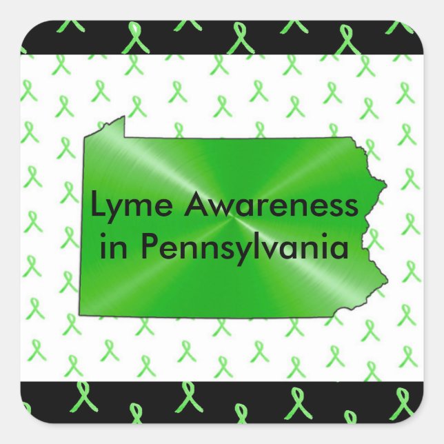 Lyme Disease Awareness in Pennsylvania Stickers (Front)