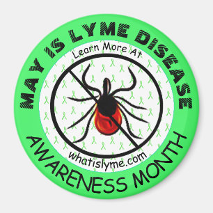Lyme Disease Awareness Month Anti Tick Magnet