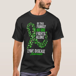 Lyme disease Awareness Month Butterflies Lime Gree T-Shirt