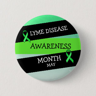 Lyme Disease Awareness Month Ribbon Button