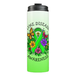 Lyme Disease Awareness Ribbon Thermal Tumbler
