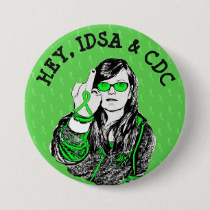 Lyme Disease Awareness Ribbons Button