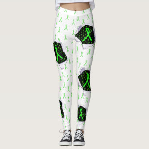 Lyme Disease Awareness Ribbons Leggings