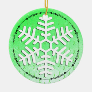 Lyme Disease Awareness Ribbons Ornament