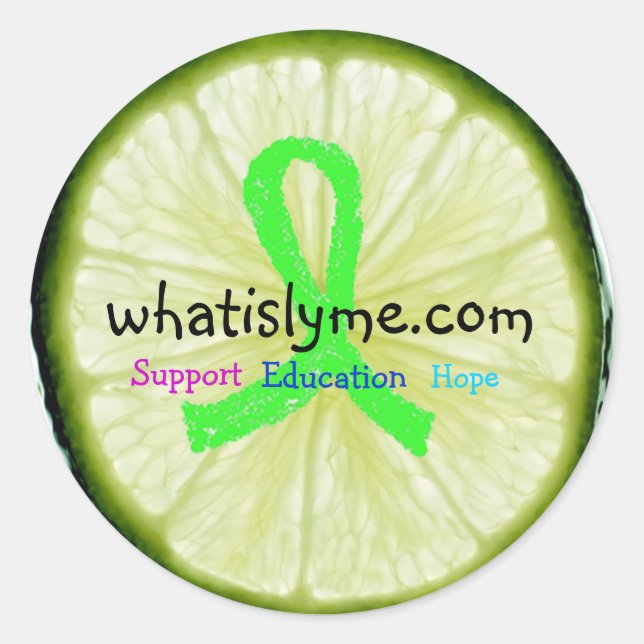 Lyme Disease Awareness Stickers (Front)