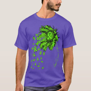 Lyme Disease Awareness Sunflower ribbon flowers fa T-Shirt