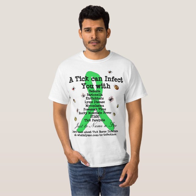 Lyme Disease & Co Infections Awareness Shirt (Front Full)