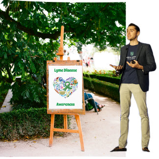 Lyme Disease, Green Ribbon, Lime, Awareness Poster Flyer