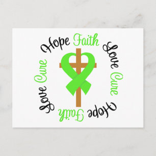 Lyme Disease Hope Faith Love Prayer Cross Postcard