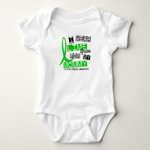 Lyme Disease I Wear Lime Green For My Mummy 37 Baby Bodysuit