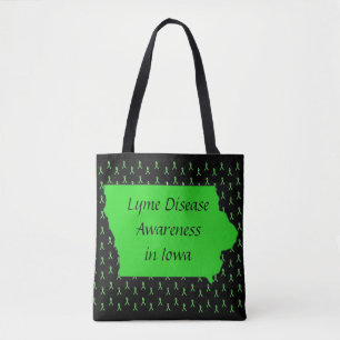 Lyme Disease in Iowa Awareness Tote Bag
