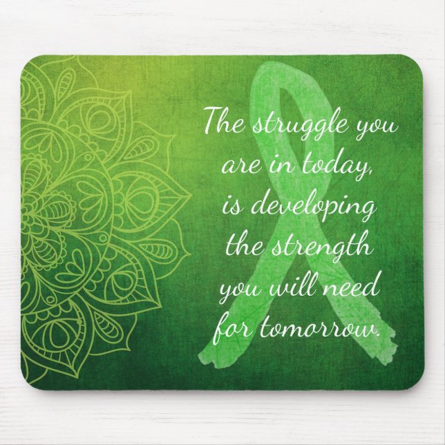 Lyme Disease Inspirational Quote Mouse Pad (Front)