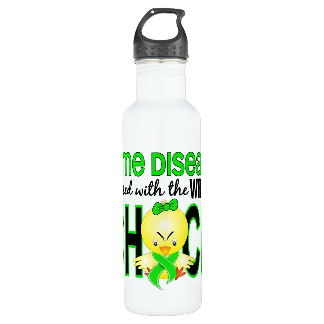 Lyme Disease Messed With Wrong Chick 710 Ml Water Bottle (Front)