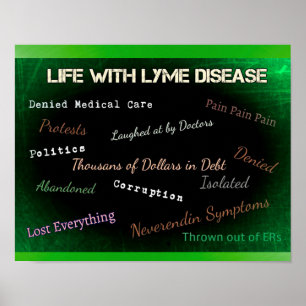 Lyme Disease Poster on the Politics of Lyme