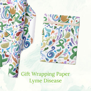 Lyme Disease Present Gift Wrap #lyme #lymedisease 