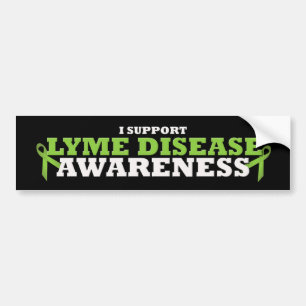 Lyme Disease Support Ribbon Bumper Sticker