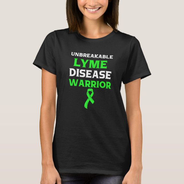 Lyme Disease Survivor Warrior Awareness Premium T-Shirt (Front)