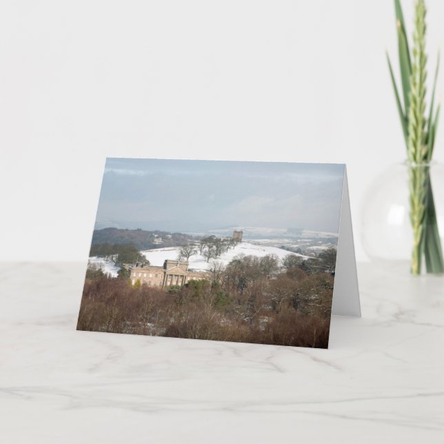 Lyme Hall and The Cage Winter Thank You Card (Front)