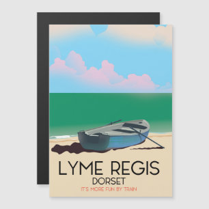 Lyme Regis, dorset Vintage travel poster.