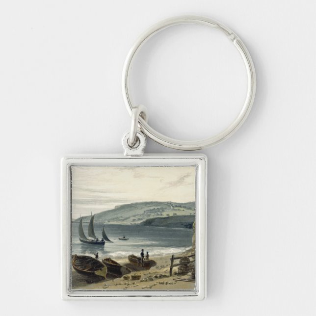 Lyme Regis, from Charmouth, Dorset, from 'A Voyage Key Ring (Front)