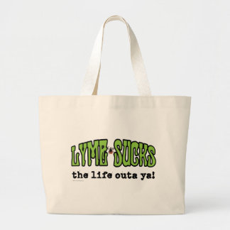 Lyme Sucks Large Tote Bag