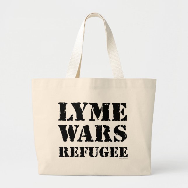 Lyme Wars Refugee Large Tote Bag (Front)