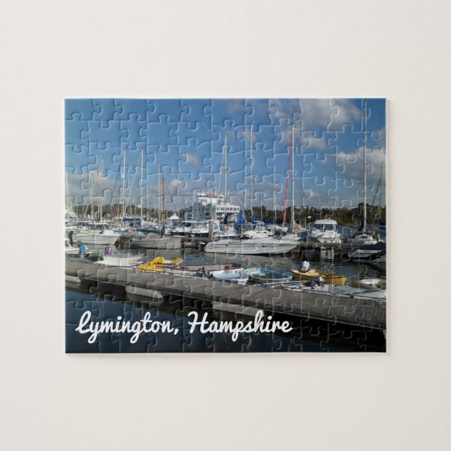 Lymington Hampshire Sailing Boats in Marina Jigsaw Puzzle (Horizontal)