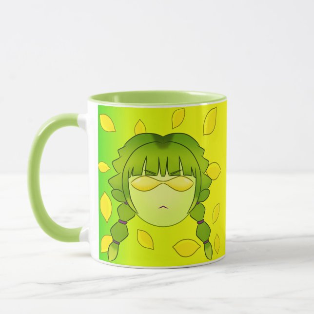 Lymoona's Green Double-face Mug (Left)