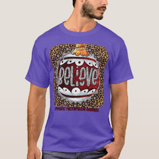 Lymphatic Malformation Awareness Believe Ornament  T-Shirt