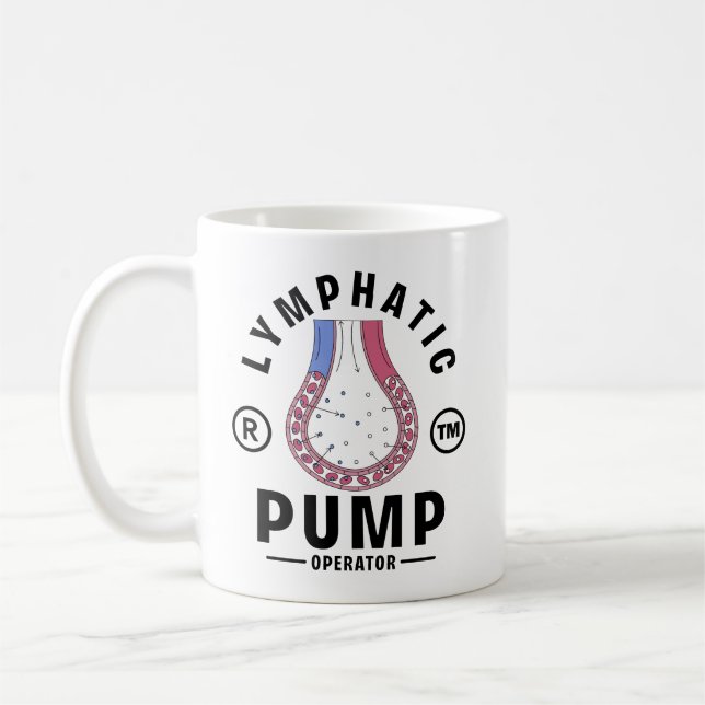 Lymphatic pump operator coffee mug (Left)
