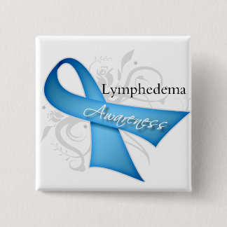 Lymphedema Awareness Ribbon 15 Cm Square Badge