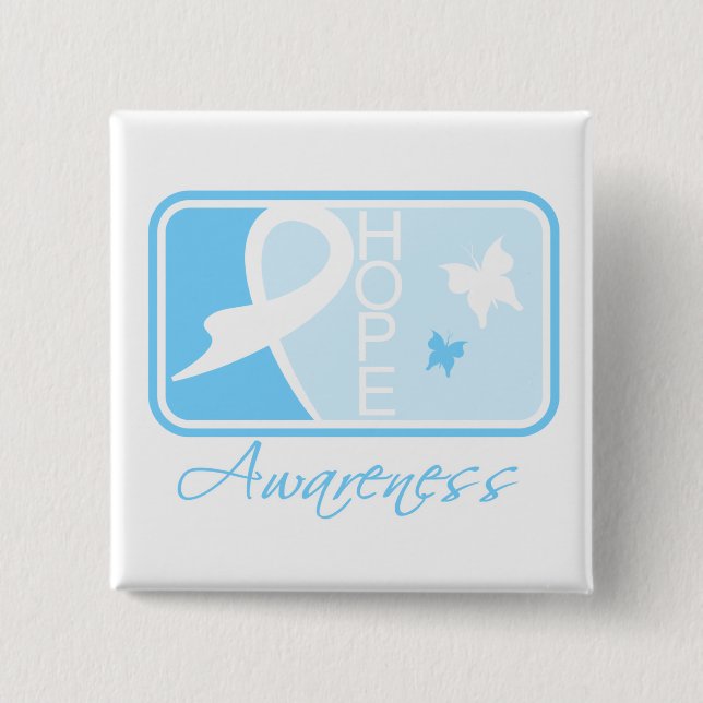 Lymphedema Hope Awareness Tile 15 Cm Square Badge (Front)