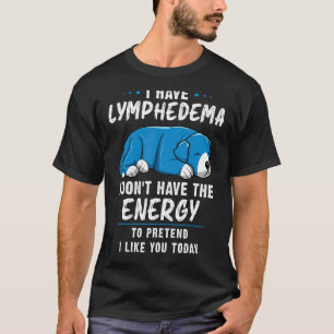 Lymphedema Warrior Dog Lymphedema Patients Aware T-Shirt