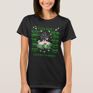 Lymphoma Awareness Bible Verses & Butterflies T-Shirt