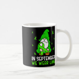 Lymphoma Awareness In September We Wear Lime Gnome Coffee Mug