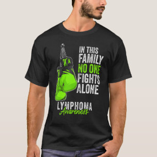 Lymphoma Awareness Month Gloves Lime Green Ribbon T-Shirt